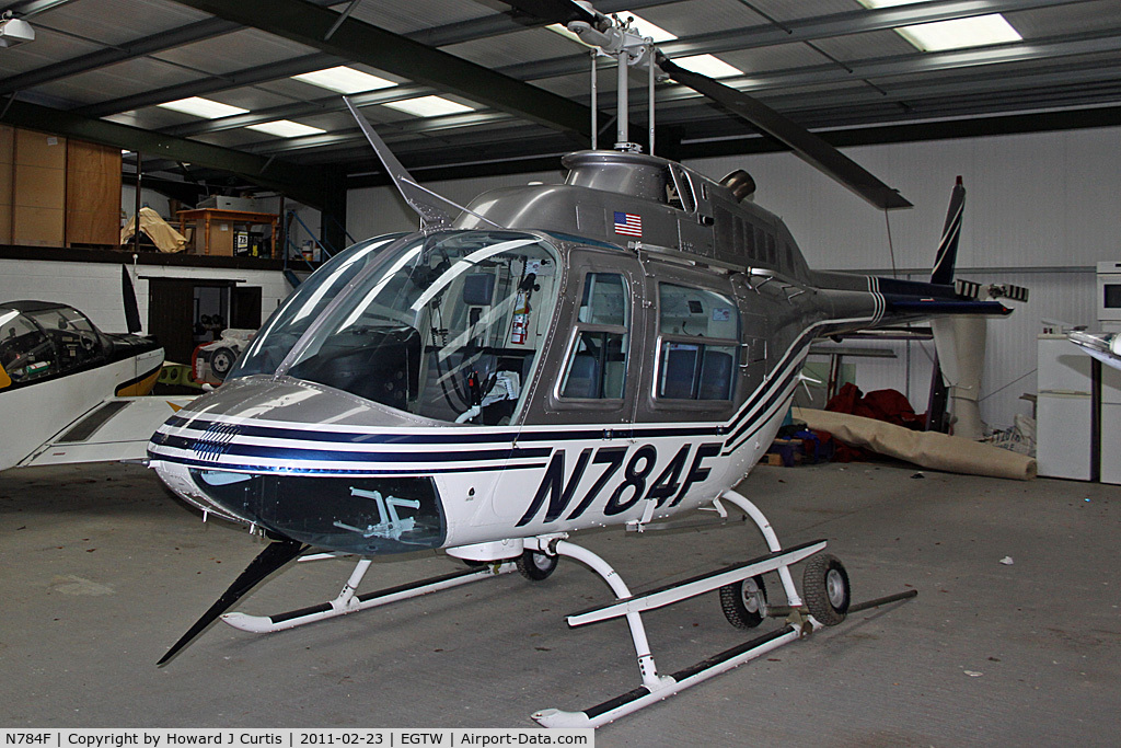 N784F, Bell 206B JetRanger C/N 2508, A resident here.