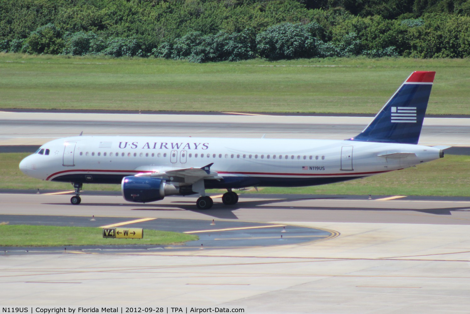 N119US, 2000 Airbus A320-214 C/N 1268, US Airways A320