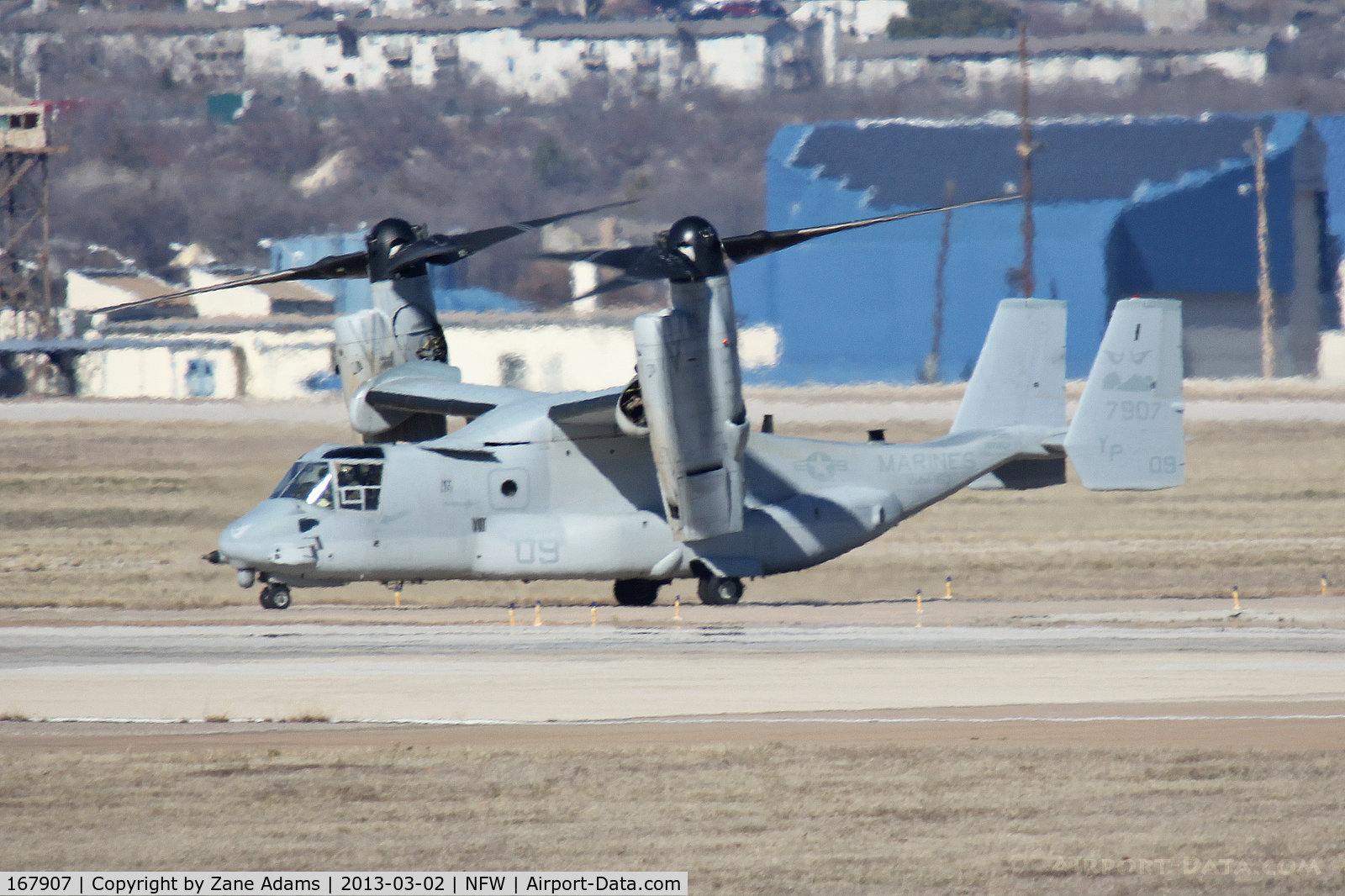 167907, Bell-Boeing MV-22B Osprey C/N D0118, VMM-161 Osprey at NAS Fort Worth