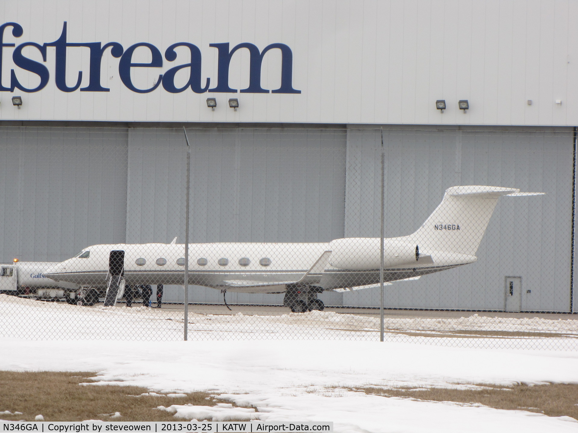 N346GA, Gulfstream Aerospace G550 C/N 5406, New Gulfstream G-V-SP at KATW