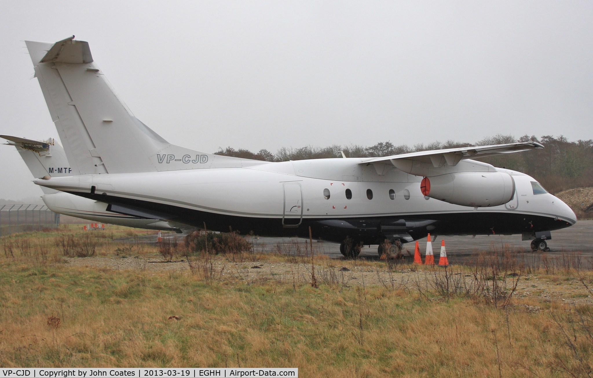 VP-CJD, 2008 Fairchild Dornier 328-300 328JET C/N 3221, Parked at JETS after arrival