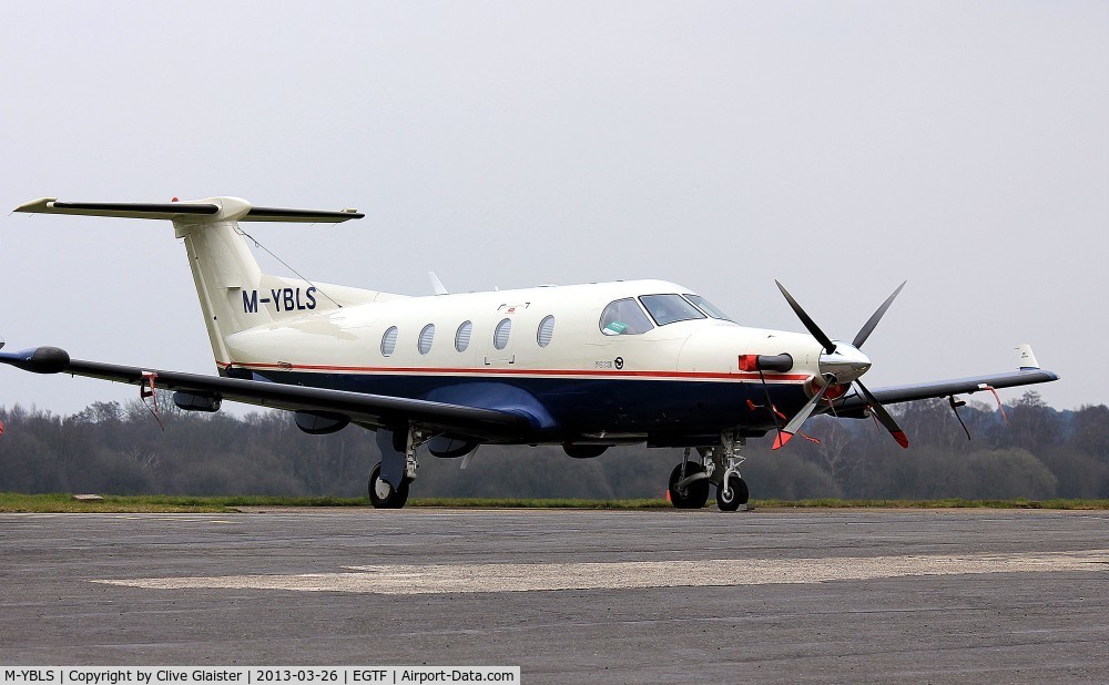 M-YBLS, 1997 Pilatus PC-12/45 C/N 176, Ex: HB-FSL(2) > N176BS > VP-BLS > M-YBLS - Owned to, BL Schroeder since January 2013