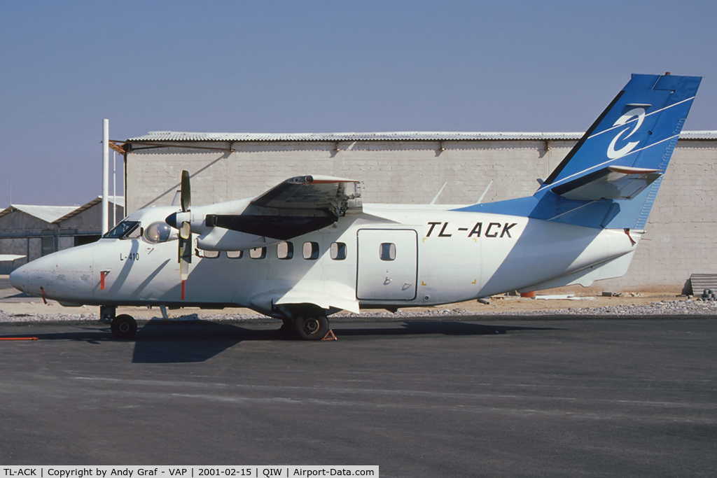 TL-ACK, Let L-410UVP-3 Turbolet C/N 892225, Centrafrican Airlines L-410