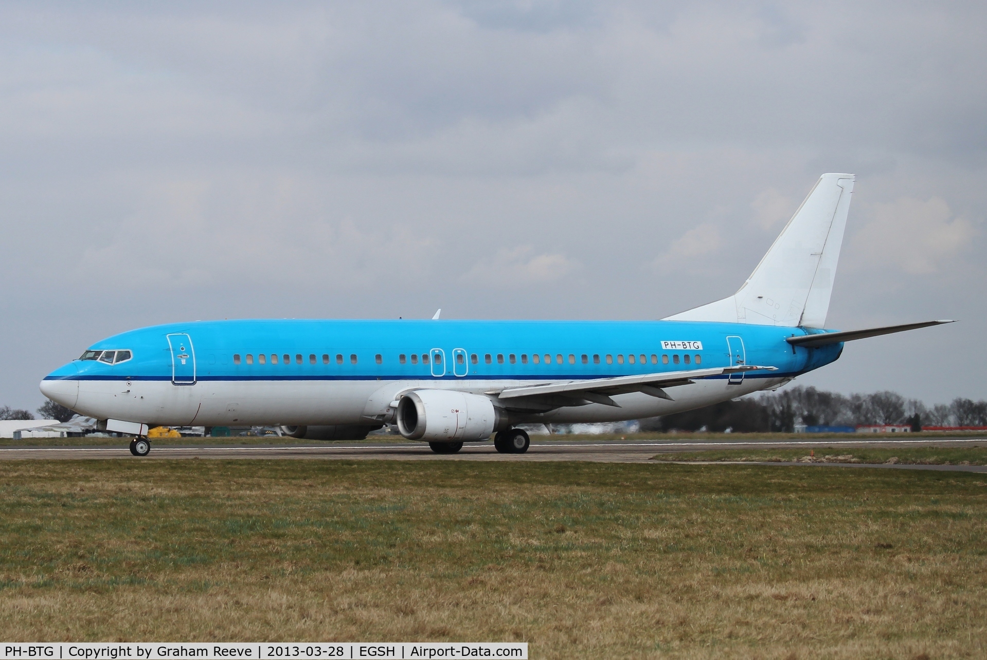 PH-BTG, 1994 Boeing 737-406 C/N 27233, This former KLM aircraft is about to depart on runway 09.