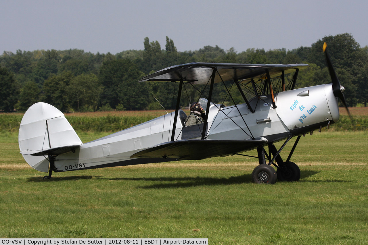 OO-VSV, 1946 Stampe-Vertongen SV-4C C/N 248, Schaffen Fly In 2012.
