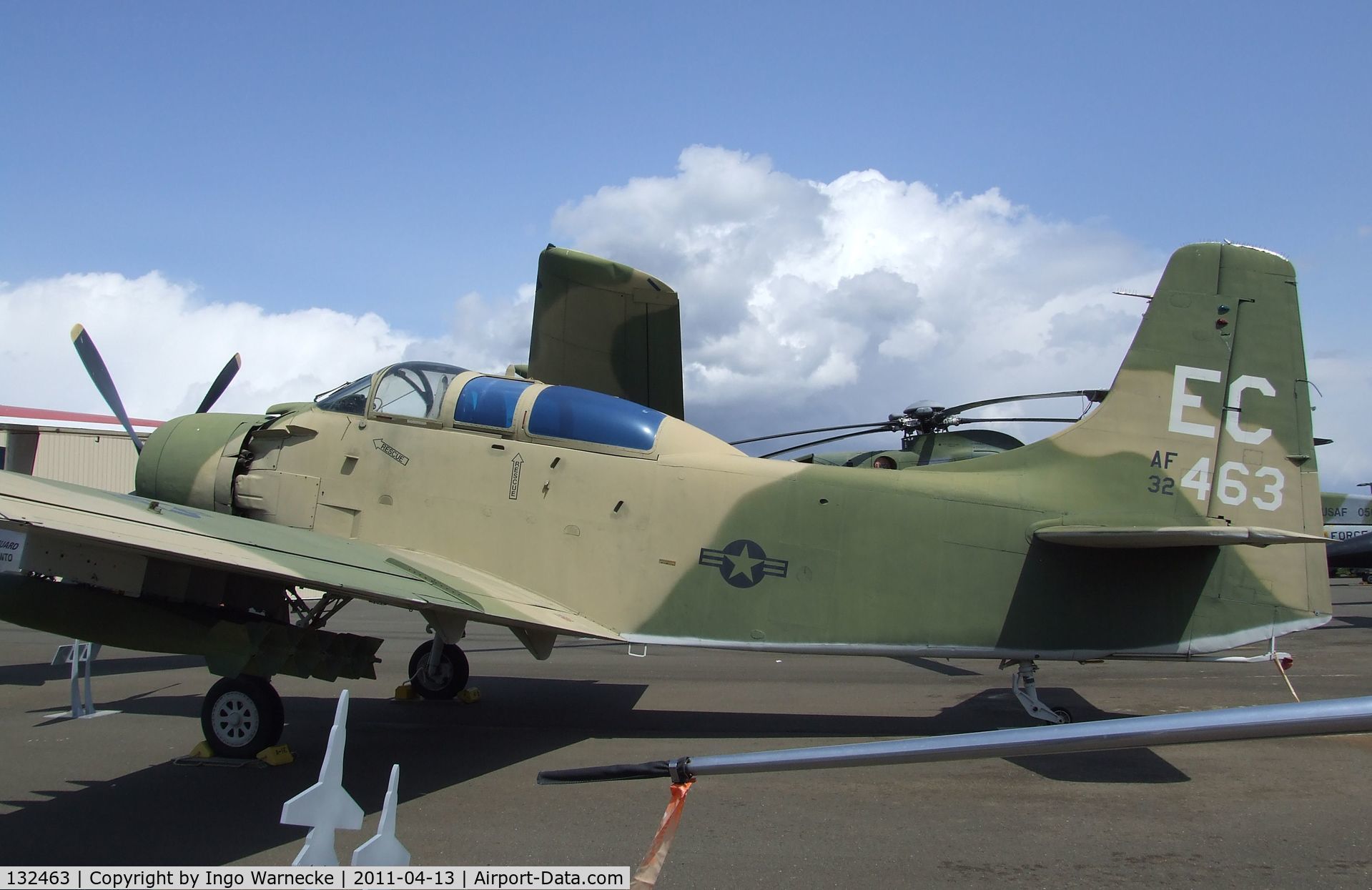 132463, Douglas A-1E Skyraider C/N 9480, Douglas AD-5 (A-1E) Skyraider at the Aerospace Museum of California, Sacramento CA