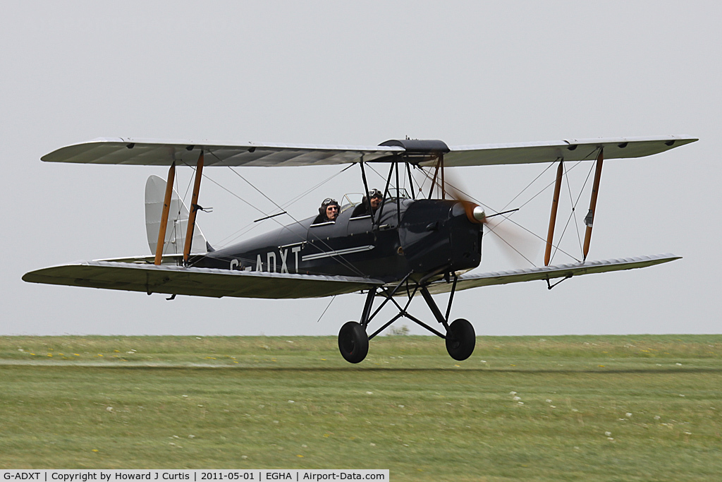 G-ADXT, 1935 De Havilland DH-82A Tiger Moth II C/N 3436, Privately owned. A resident here.