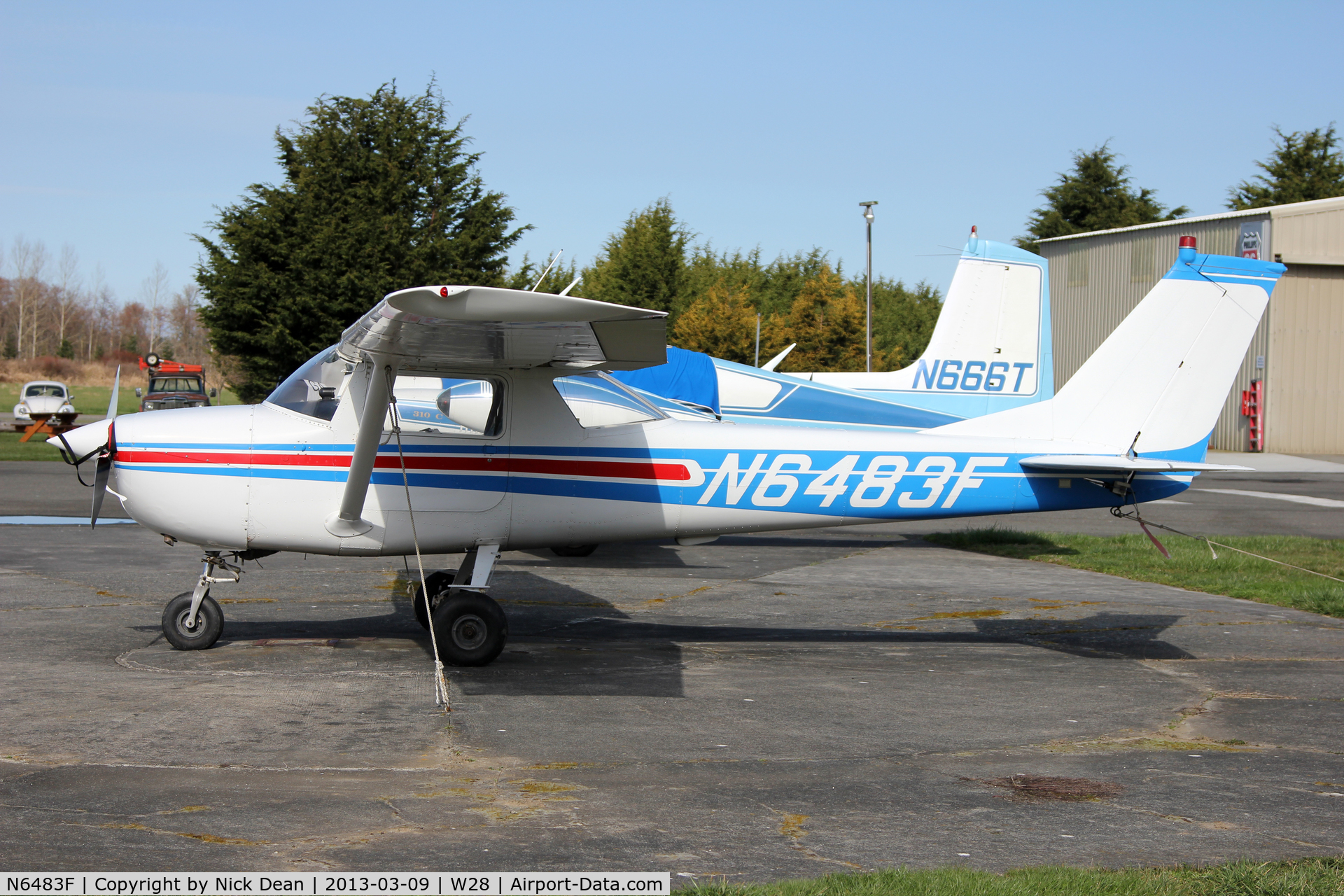N6483F, 1966 Cessna 150F C/N 15063083, Sequim Valey/W28