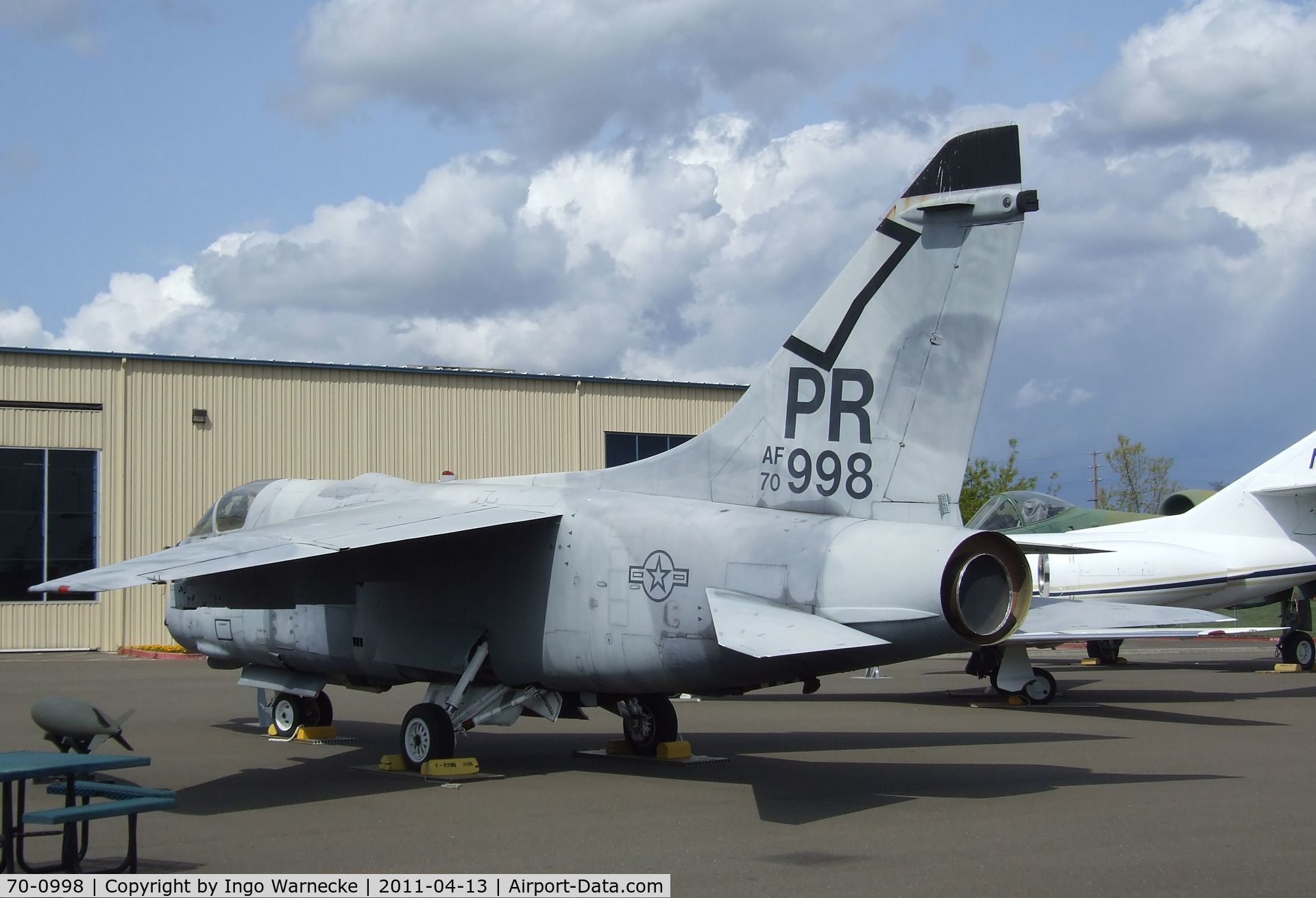 70-0998, 1970 LTV A-7D Corsair II C/N D-144, LTV A-7D Corsair II at the Aerospace Museum of California, Sacramento CA