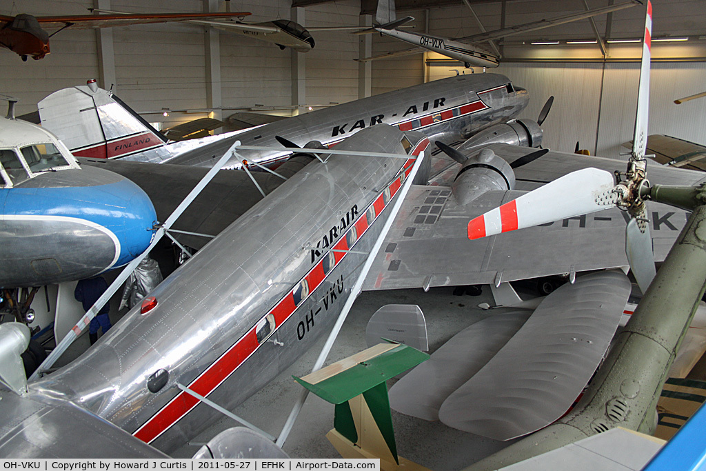 OH-VKU, 1940 Lockheed 18-56 Lodestar C/N 2006, Ex Kar-Air. On display at the Finnish Aviation Museum (Suomen Ilmailumuseo).