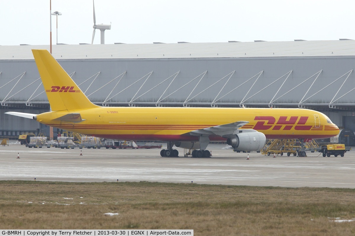 G-BMRH, 1988 Boeing 757-236/SF C/N 24266, DHL  B757 at East Midlands