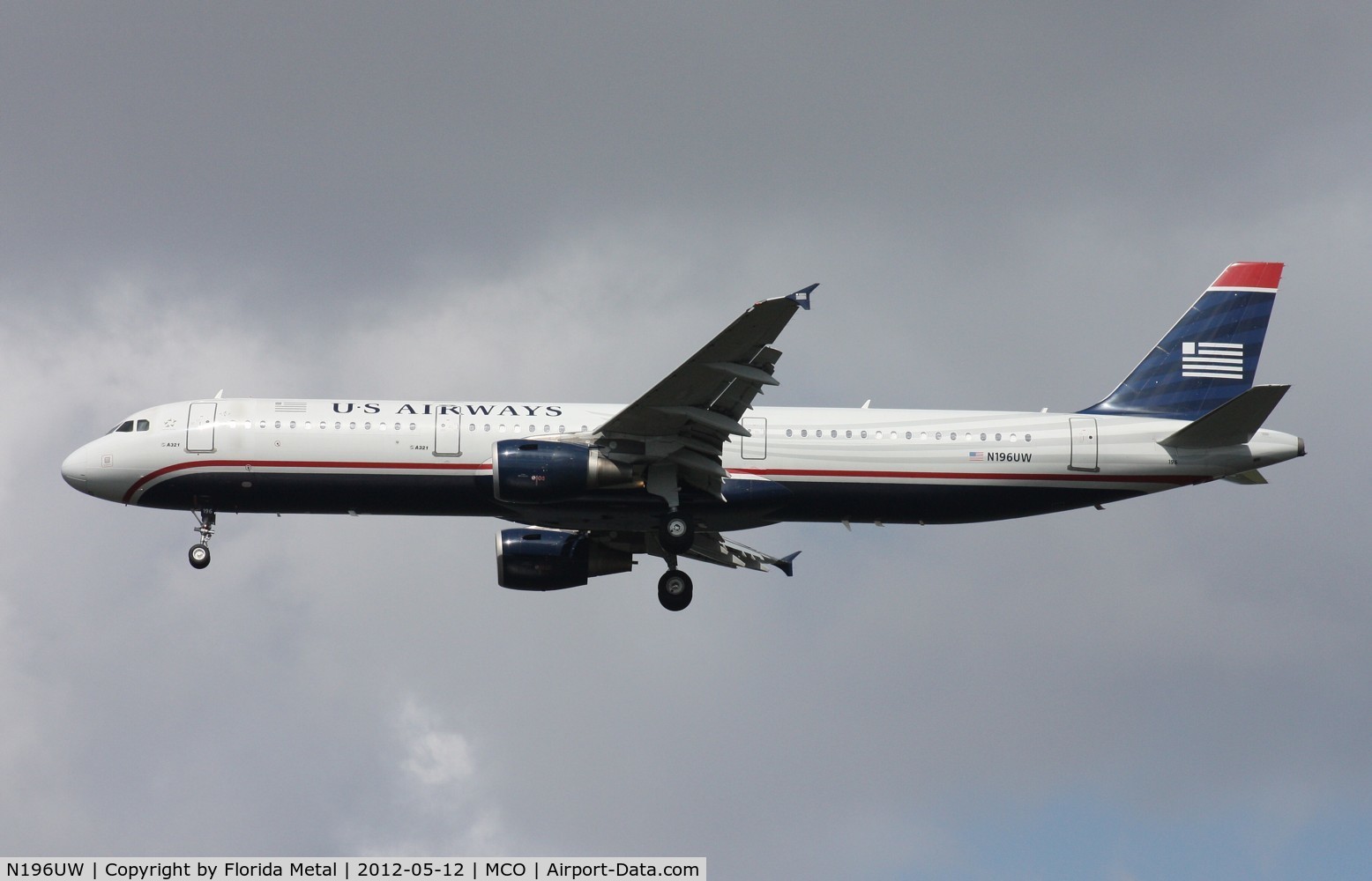 N196UW, 2009 Airbus A321-211 C/N 3879, USAirways A321