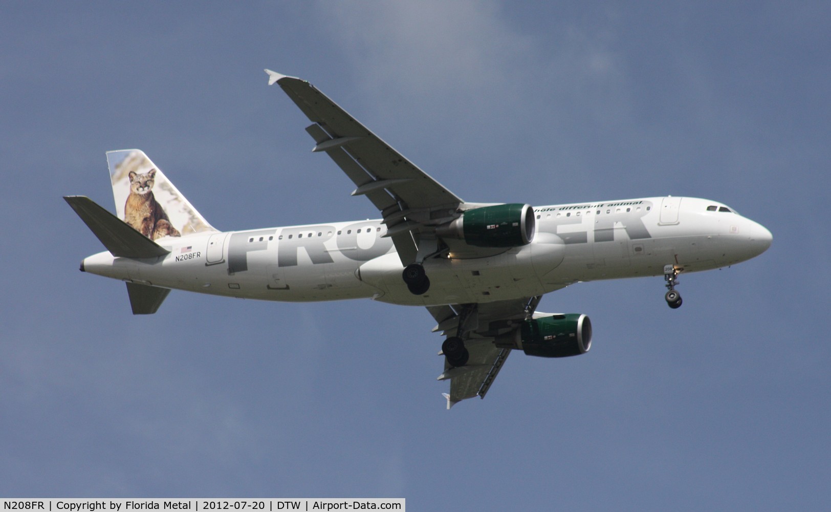 N208FR, 2011 Airbus A320-214 C/N 4562, Frontier 