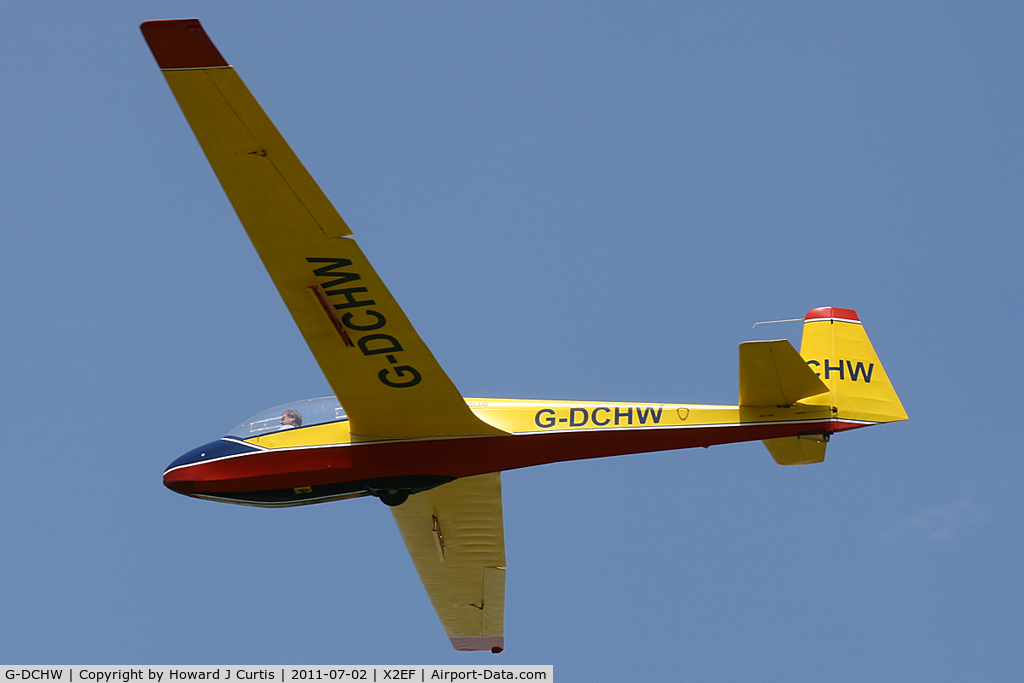 G-DCHW, 1969 Schleicher ASK-13 C/N 13187, At the Dorset Gliding Club airfield at Eyres Field, Gallows Hill.