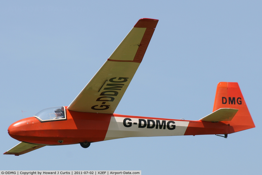 G-DDMG, 1968 Schleicher K-8B C/N 8763, At the Dorset Gliding Club airfield at Eyres Field, Gallows Hill.