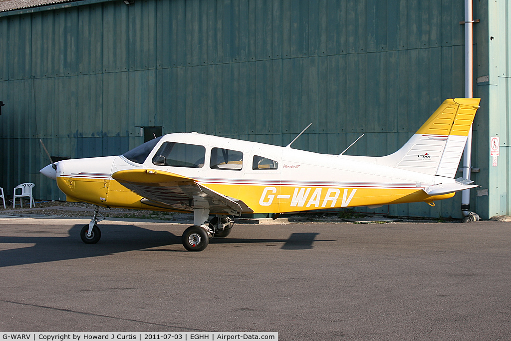 G-WARV, 1998 Piper PA-28-161 Cherokee Warrior III C/N 2842036, Privately owned.