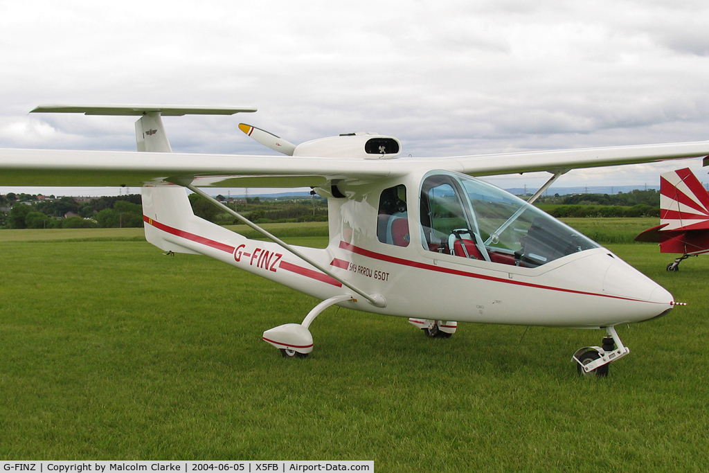 G-FINZ, 2003 Iniziative Industriali Italiane Sky Arrow 650T C/N PFA 298-13824, Iniziative Industriali Italiane Sky Arrow 650T, Fishburn Airfield, June 5th 2004.