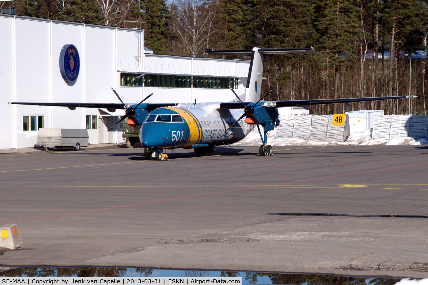 SE-MAA, 2006 De Havilland Canada DHC-8-311AQ Dash 8 C/N 622, Dash-8-300 of the Swedish Coast Guard (Kustbevakningen) at its home base Nyköping Skavsta airport.