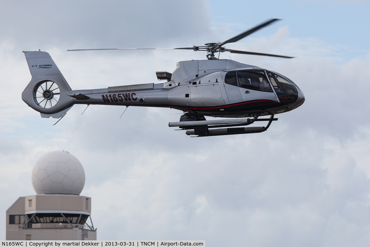 N165WC, 2004 Eurocopter EC-130B-4 (AS-350B-4) C/N 3860, landing SXM