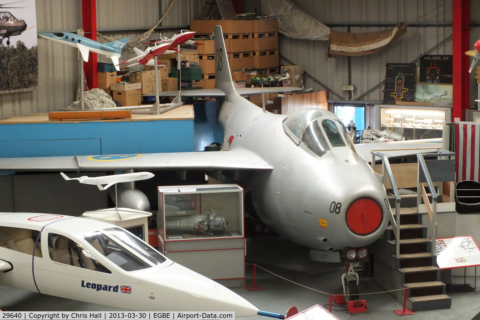 29640, Saab J-29F Tunnan C/N 29640, preserved at the Midland Air Museum