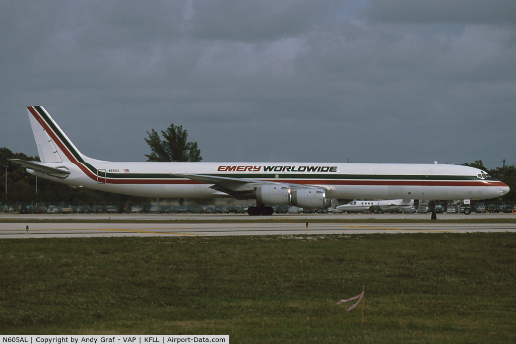 N605AL, 1969 Douglas DC-8-63 C/N 46106, Emery Worldwide DC8-73