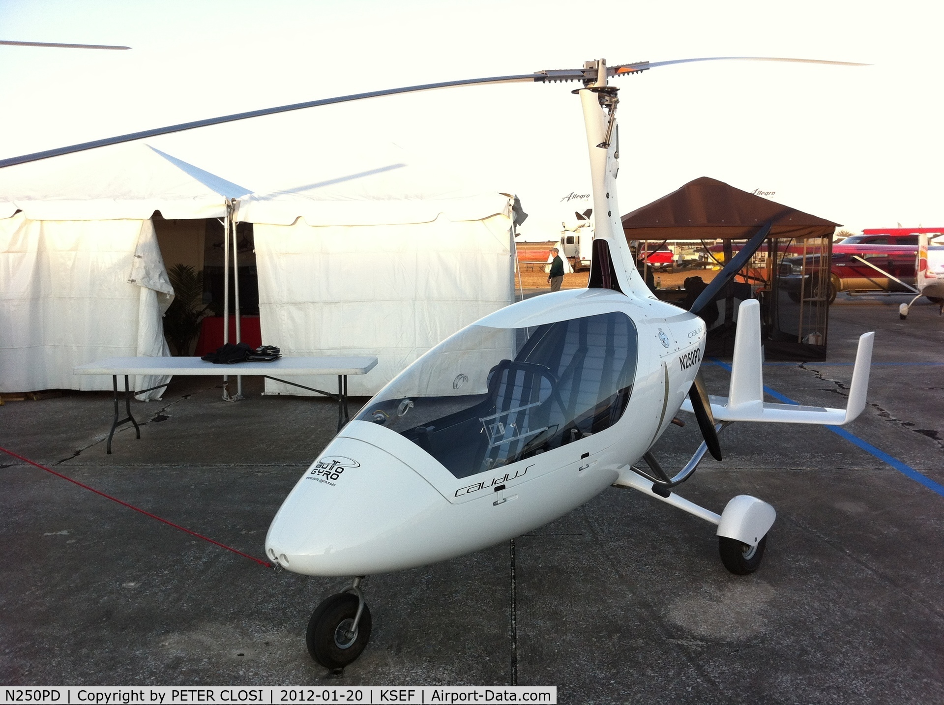 N250PD, AutoGyro Calidus 912ULS C/N US10C01, 2012 U.S. Sport Aviation Expo at Sebring Regional Airport