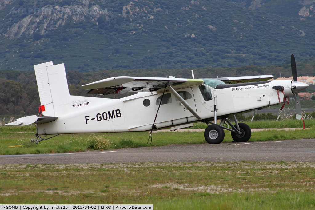 F-GOMB, Pilatus PC-6/B2-H4 Turbo Porter C/N 819, Parked