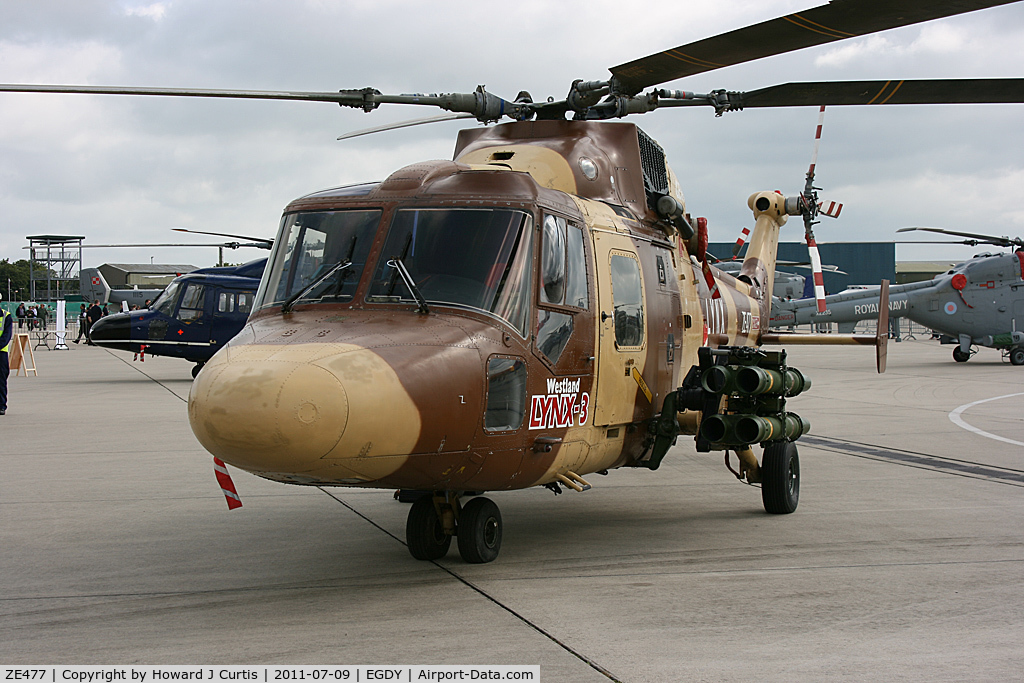 ZE477, 1984 Westland Lynx HAS.3 C/N 310/001P, 40th Anniversary of the Westland Lynx. At Air Day. Solitary Lynx 3.