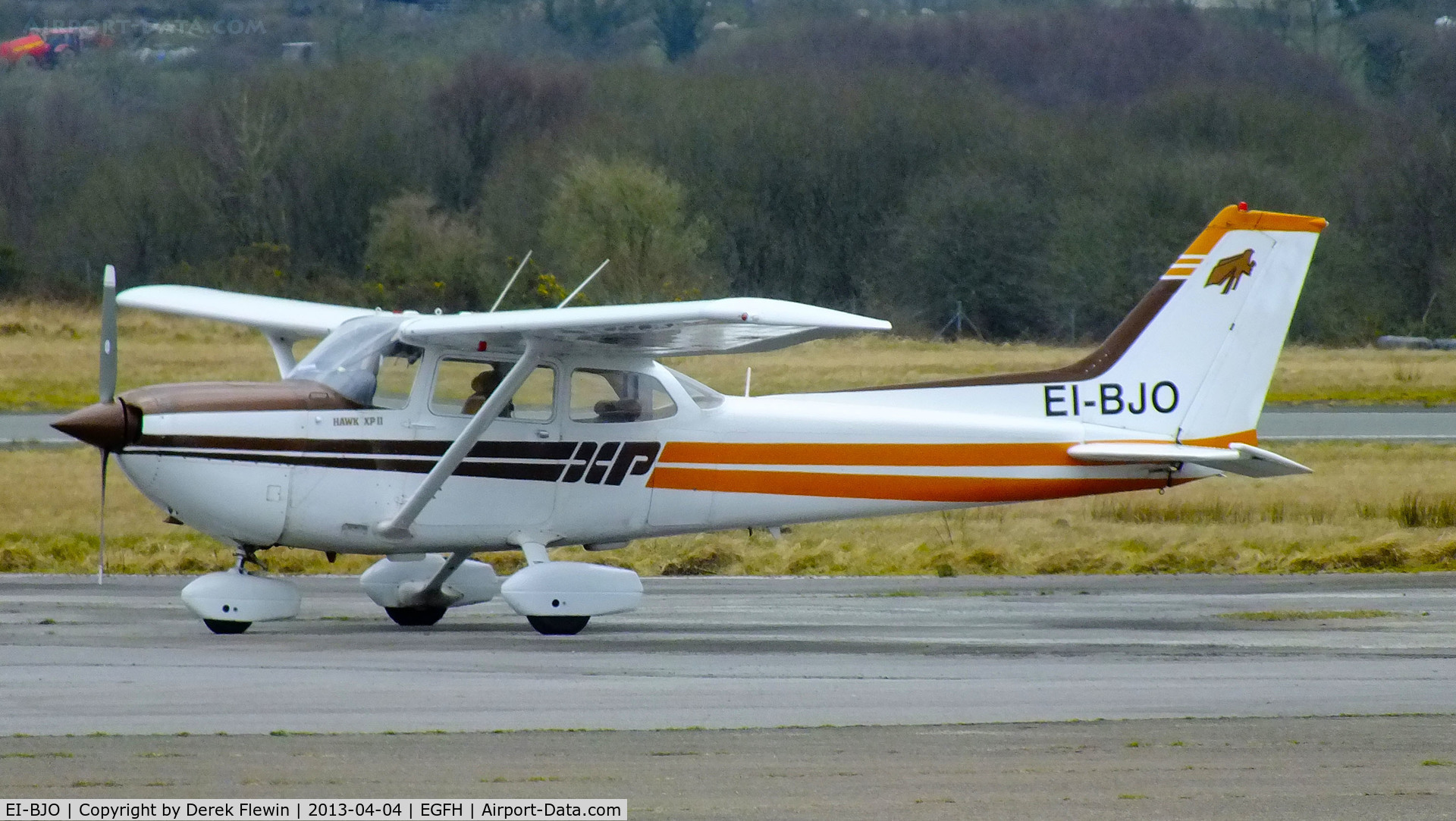 EI-BJO, Cessna R172K Hawk XP C/N R1723340, Visiting Cessna, departed EGFH at for EICM at 1300.