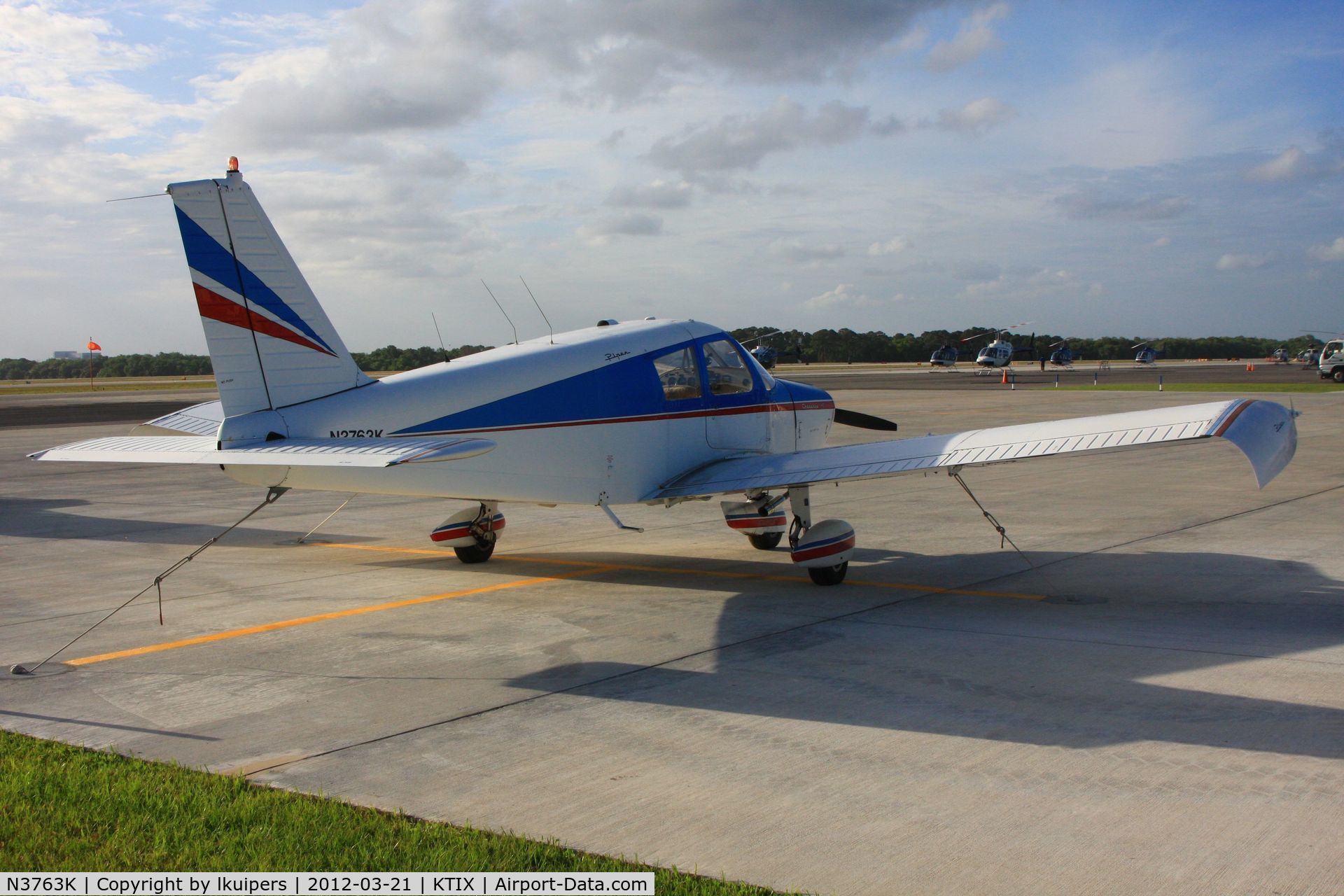 N3763K, 1967 Piper PA-28-140 C/N 28-23722, At Titusville Space Coast Airport