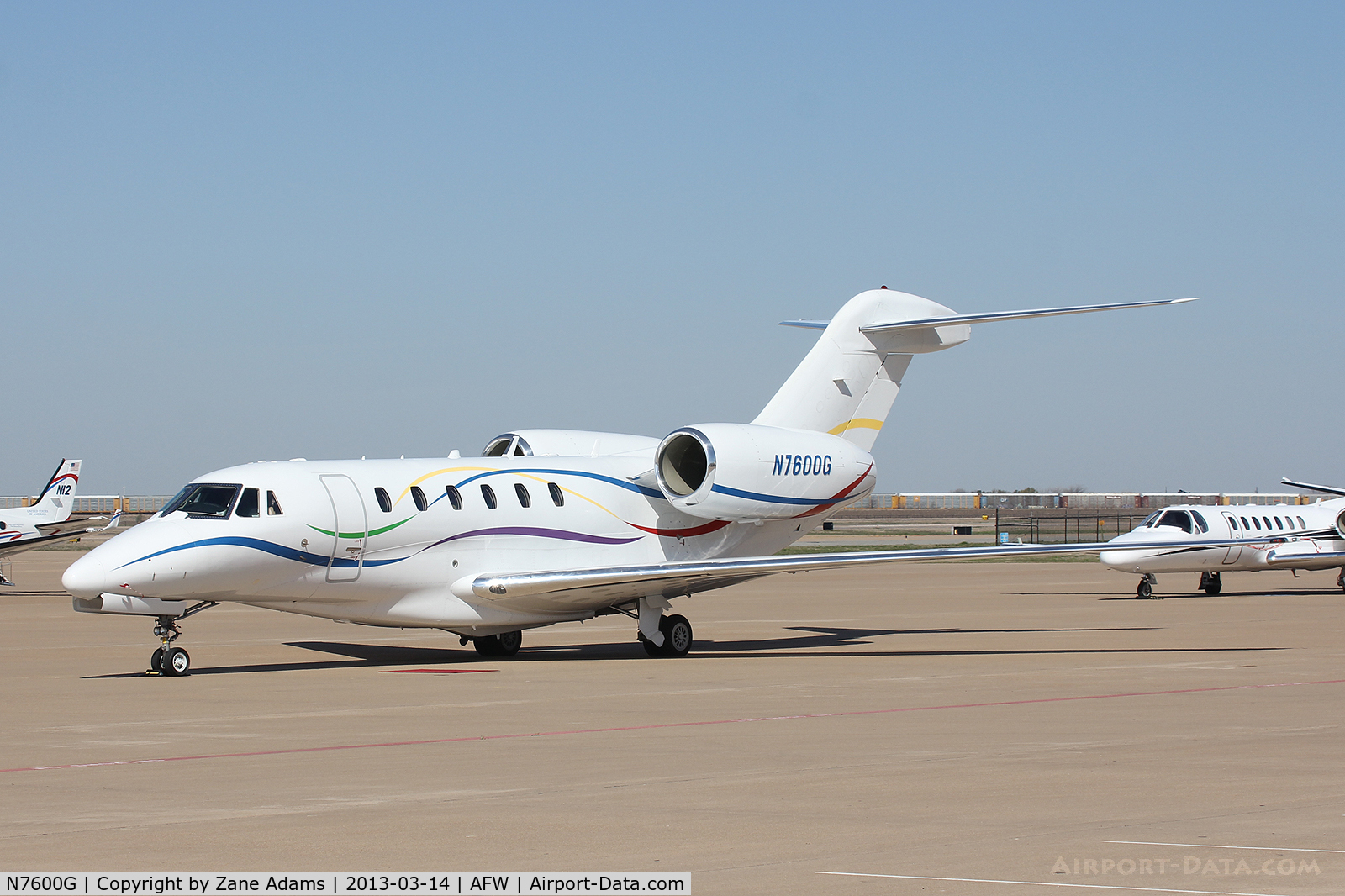 N7600G, 2001 Cessna 750 Citation X C/N 750-0159, On the ramp at Alliance Airport - Fort Worth, TX