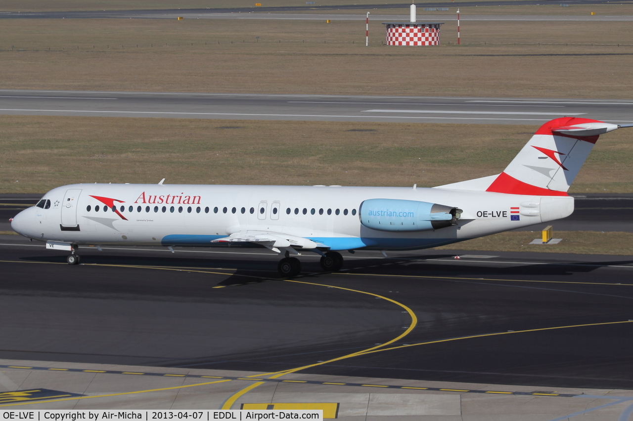 OE-LVE, 1994 Fokker 100 (F-28-0100) C/N 11499, Austrian Airlines, Fokker 100, CN: 11499, Aircraft Name: Zagreb