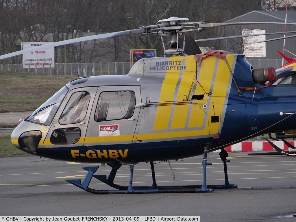 F-GHBV, Aerospatiale AS-350BA Ecureuil C/N 1544, Biarritz Hélico