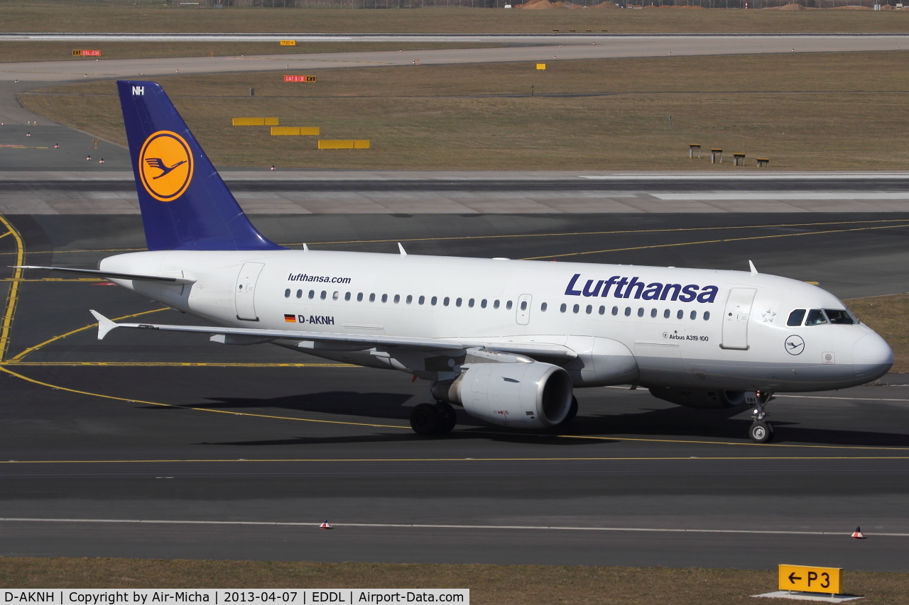 D-AKNH, 1998 Airbus A319-112 C/N 794, Lufthansa, Airbus A319-112, CN: 794