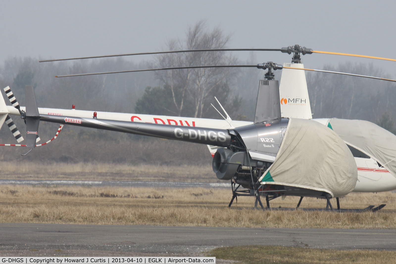 G-DHGS, 1996 Robinson R22 Beta C/N 2592, Privately owned.