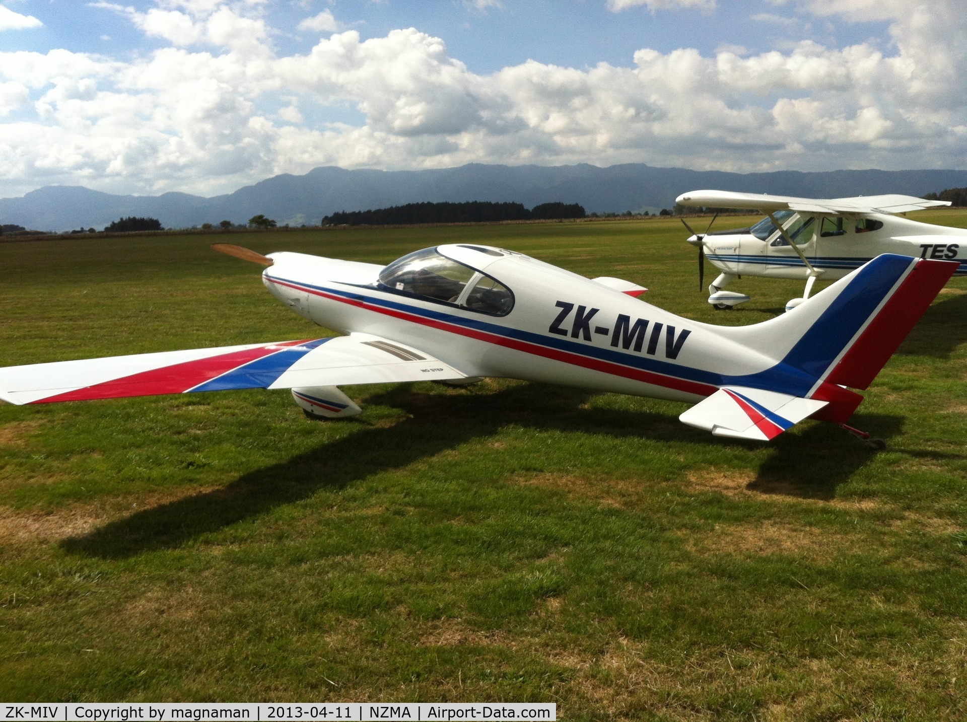 ZK-MIV, 2011 Aero Designs Pulsar XP C/N 294, Sat on grass at Matamata. Loads of hangars but nothing to be seen.