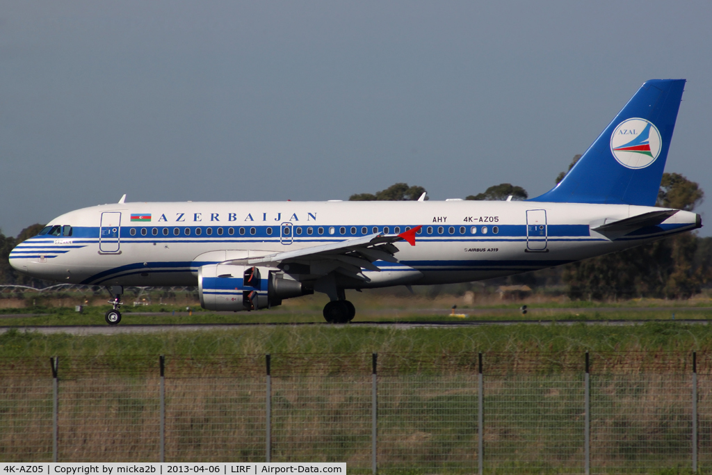 4K-AZ05, 2006 Airbus A319-111 C/N 2788, Landing