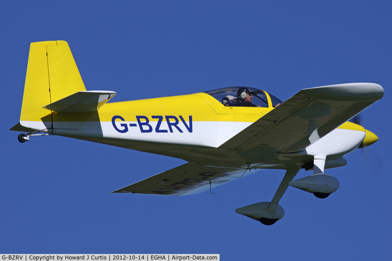 G-BZRV, 2002 Vans RV-6 C/N PFA 181A-13573, Privately owned. Nige and Dave head for Popham!