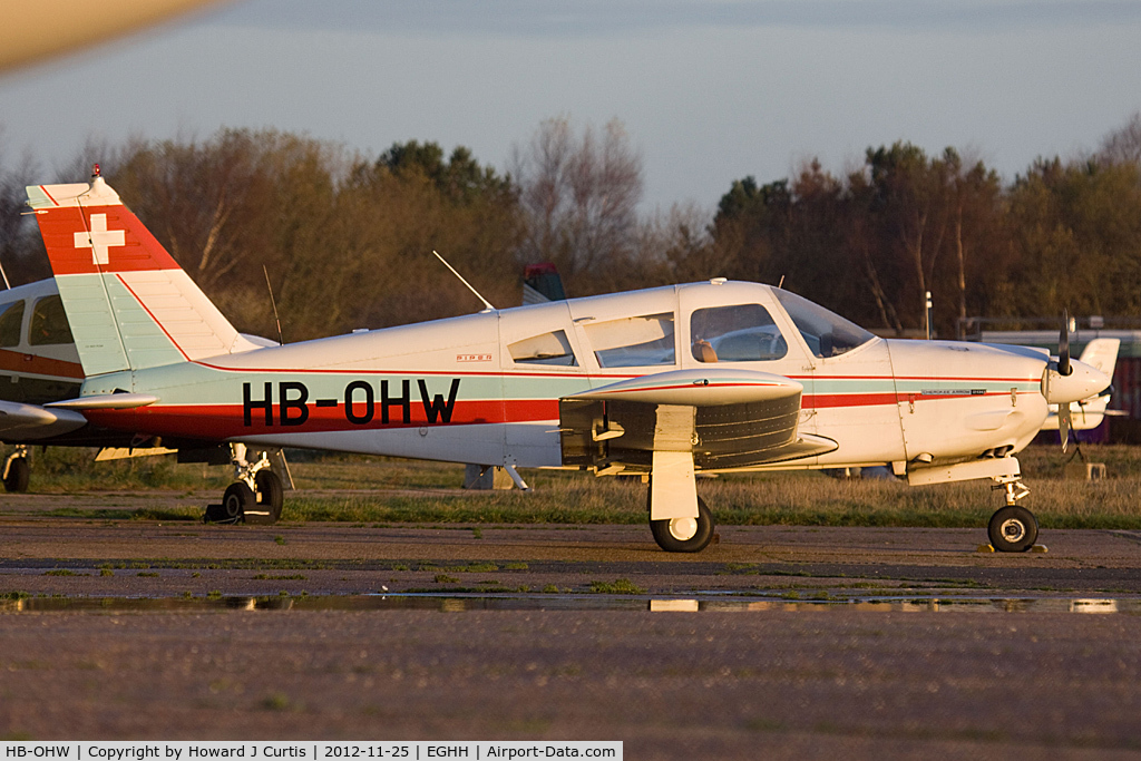 HB-OHW, 1970 Piper PA-28R-200 Cherokee Arrow C/N 28R-35609, Privately owned.