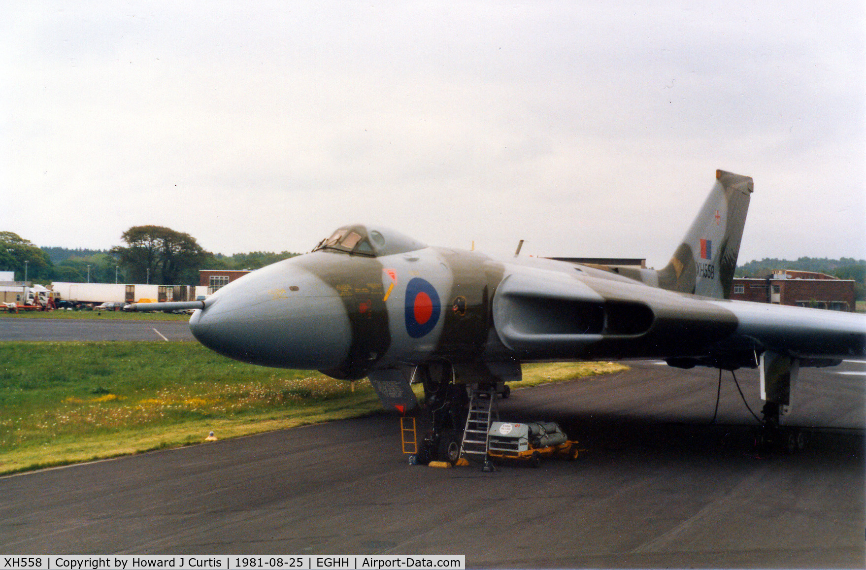 XH558, 1960 Avro Vulcan B.2 C/N Set 12, At the air show here. Vulcan Display Flight.