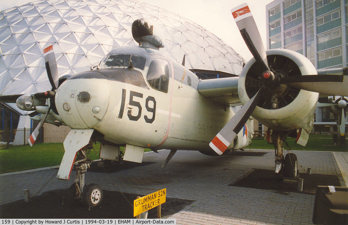 159, Grumman US-2N Tracker C/N 720, On display outside the old Aviodome.
