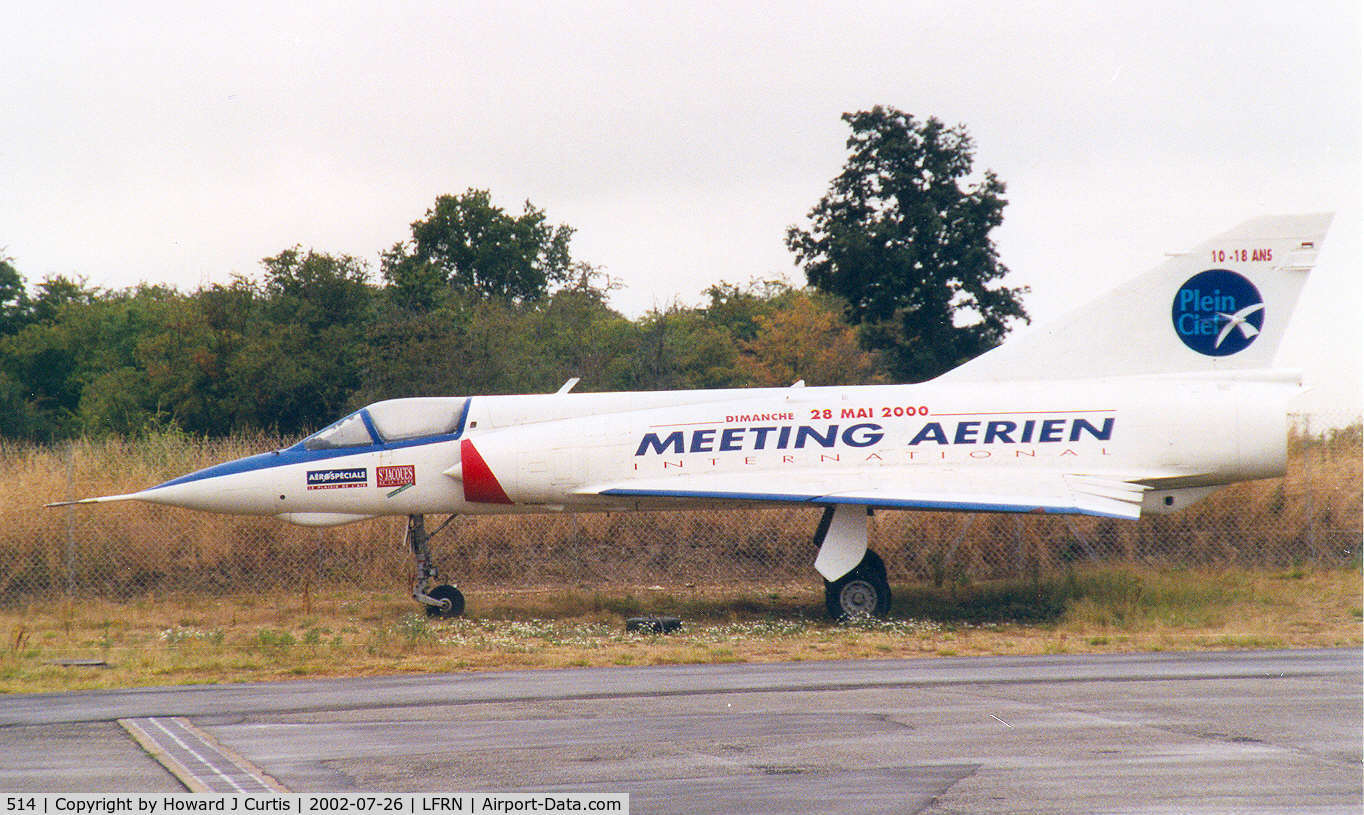 514, Dassault Mirage IIIE C/N 514, Preserved here.