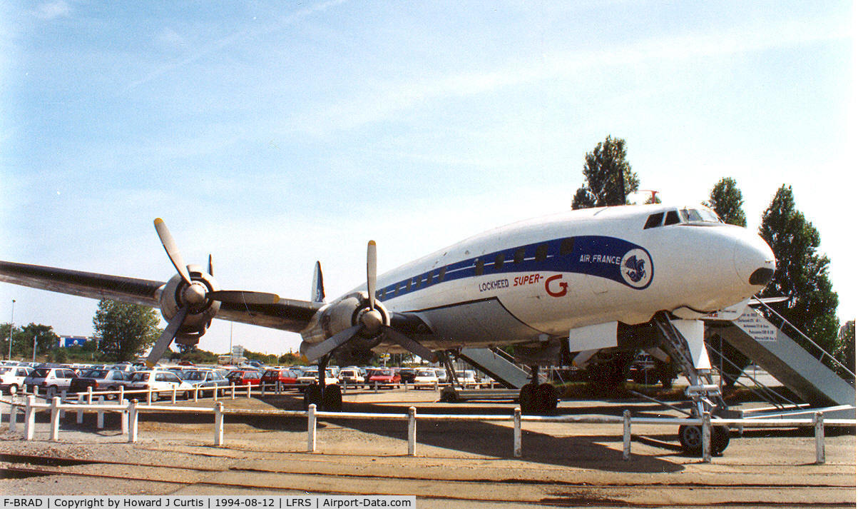 F-BRAD, 1953 Lockheed L-1049G Super Constellation C/N 4519, Preserved here.