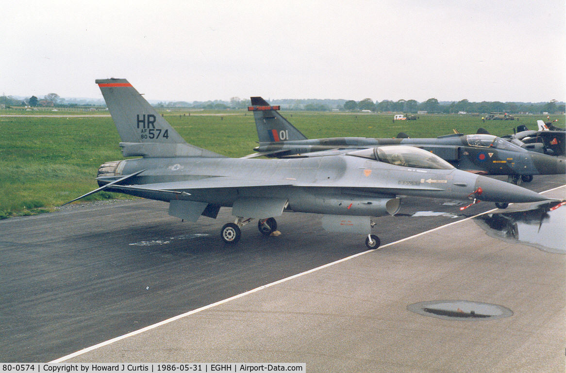 80-0574, 1982 General Dynamics F-16A Fighting Falcon C/N 61-295, 313 TFS/50 FTW, Hahn.