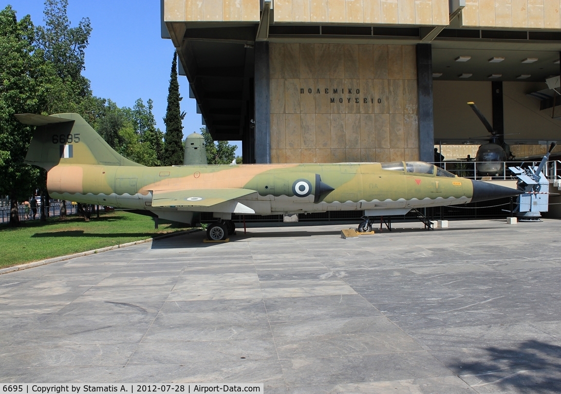 6695, Lockheed F-104G Starfighter C/N 683-6695, (HAF) Preserved at Athens war museum