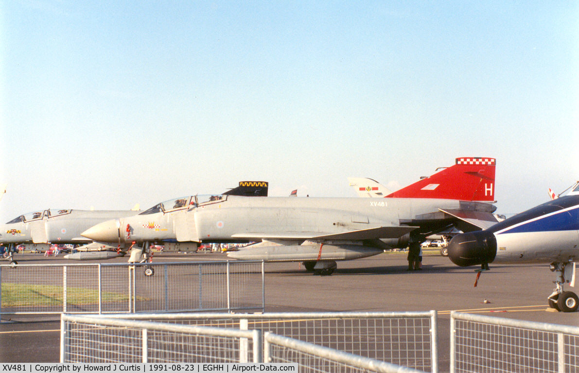 XV481, 1969 McDonnell Douglas Phantom FGR2 C/N 3355, Coded H. At the air show.