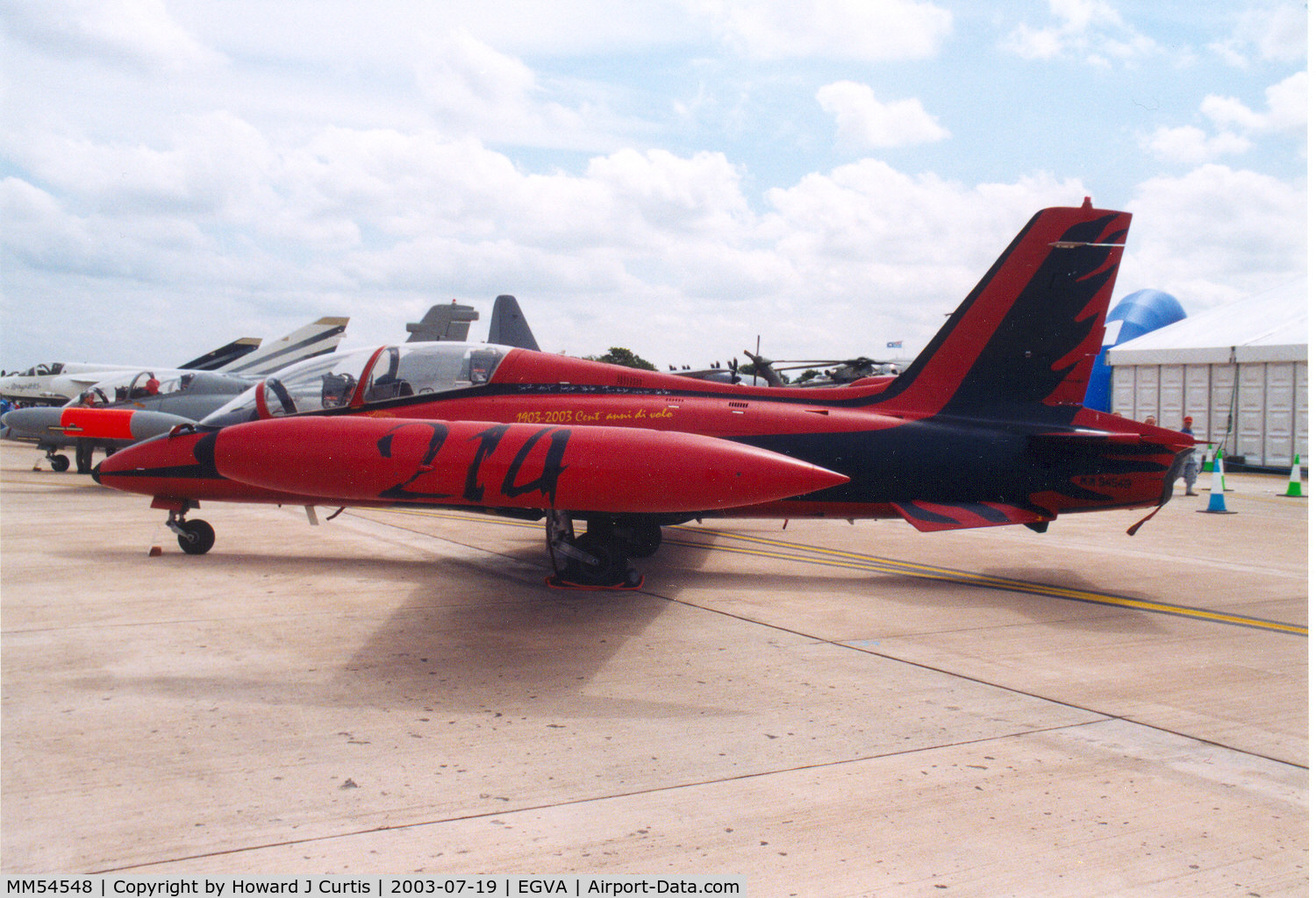 MM54548, Aermacchi MB-339A C/N 6769/164/AA080, Special marks.