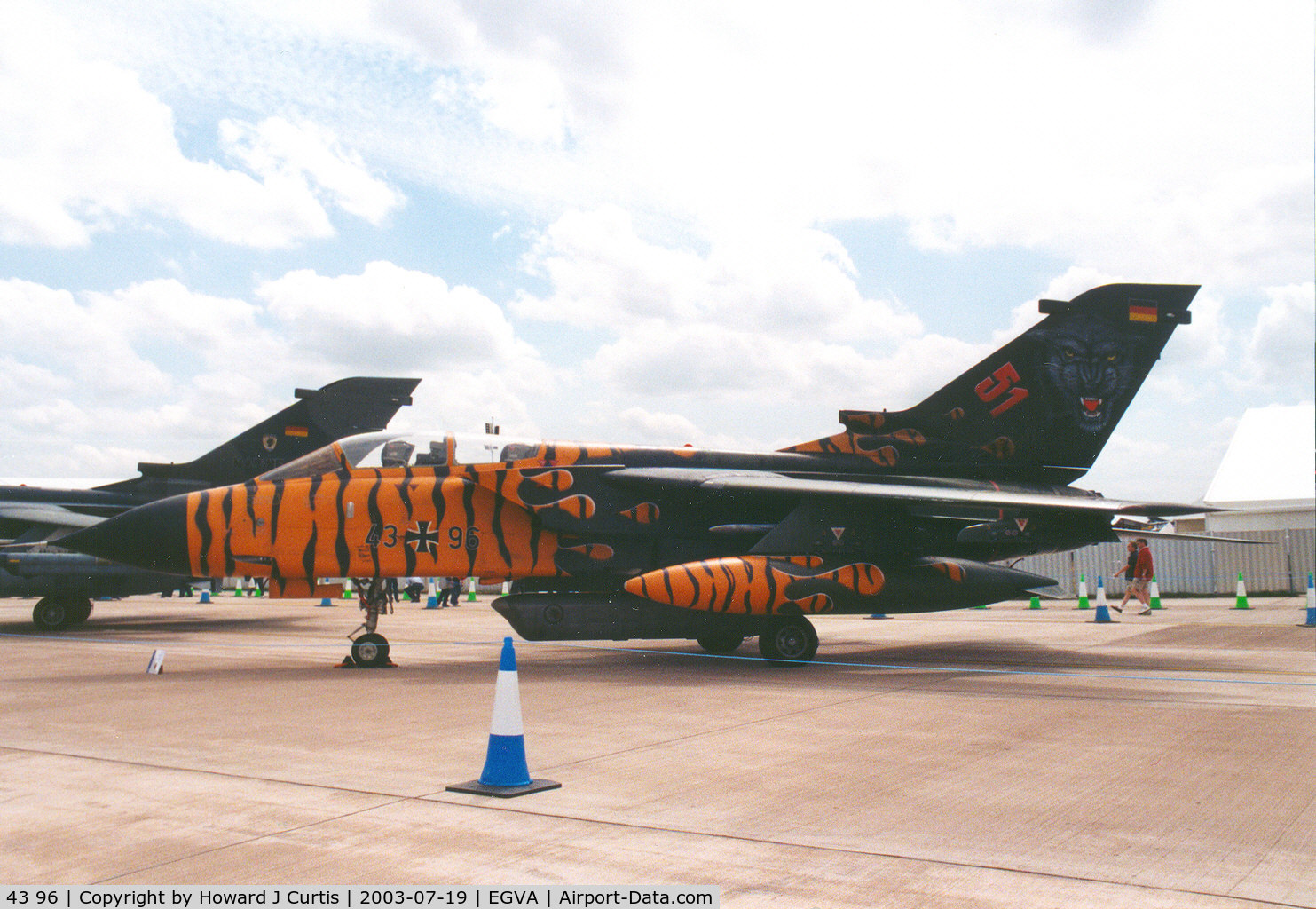 43 96, Panavia Tornado IDS C/N 248/GS064/4096, Special marks.