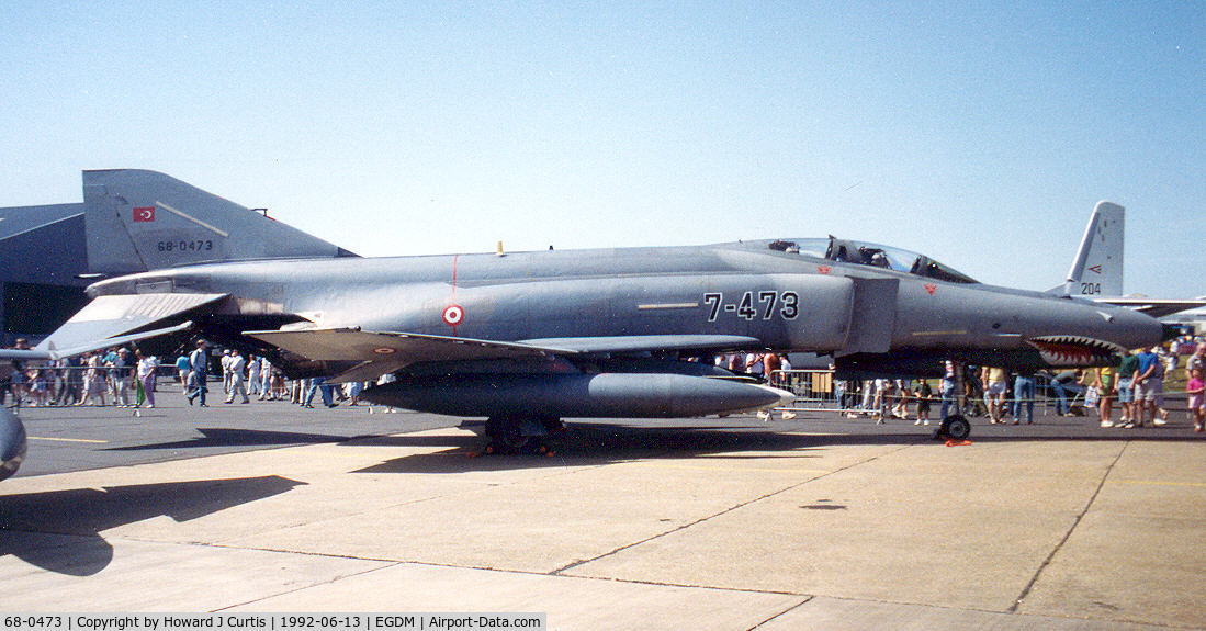 68-0473, 1968 McDonnell Douglas F-4E Phantom II C/N 3638, Turkish Air Force.