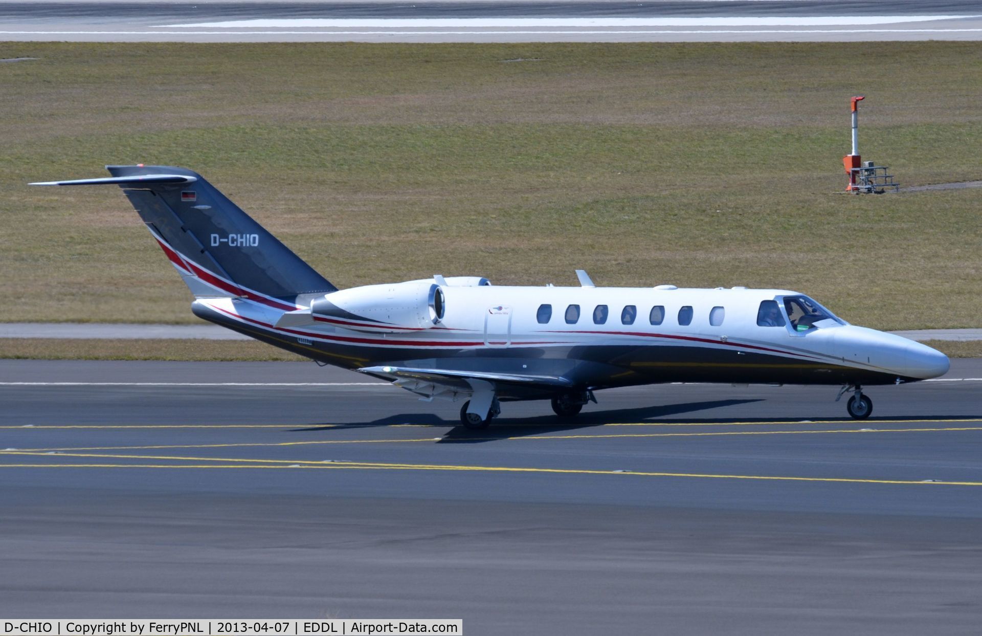 D-CHIO, 2012 Cessna 525B CitationJet CJ3 C/N 525B-0378, Ce525B taxiing for departure